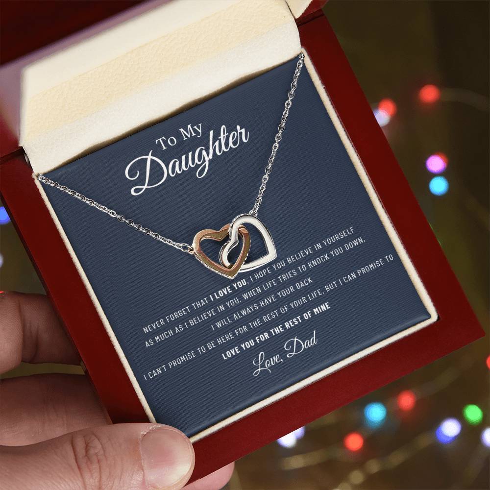 To My Daughter Necklace, Gift For Daughter From Dad, Daughter Father Necklace 14_12