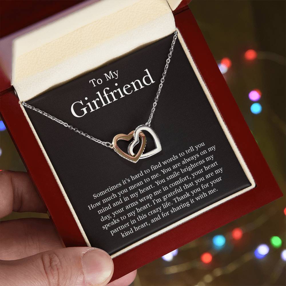 To My Girlfriend Necklace, Valentines Day Gift, Girlfriend Gifts, Birthday Gifts
