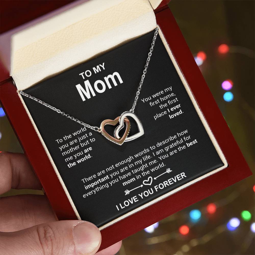 To My Mom Necklace, Mother's Day Gift, Anniversary Gift Valentines Gift