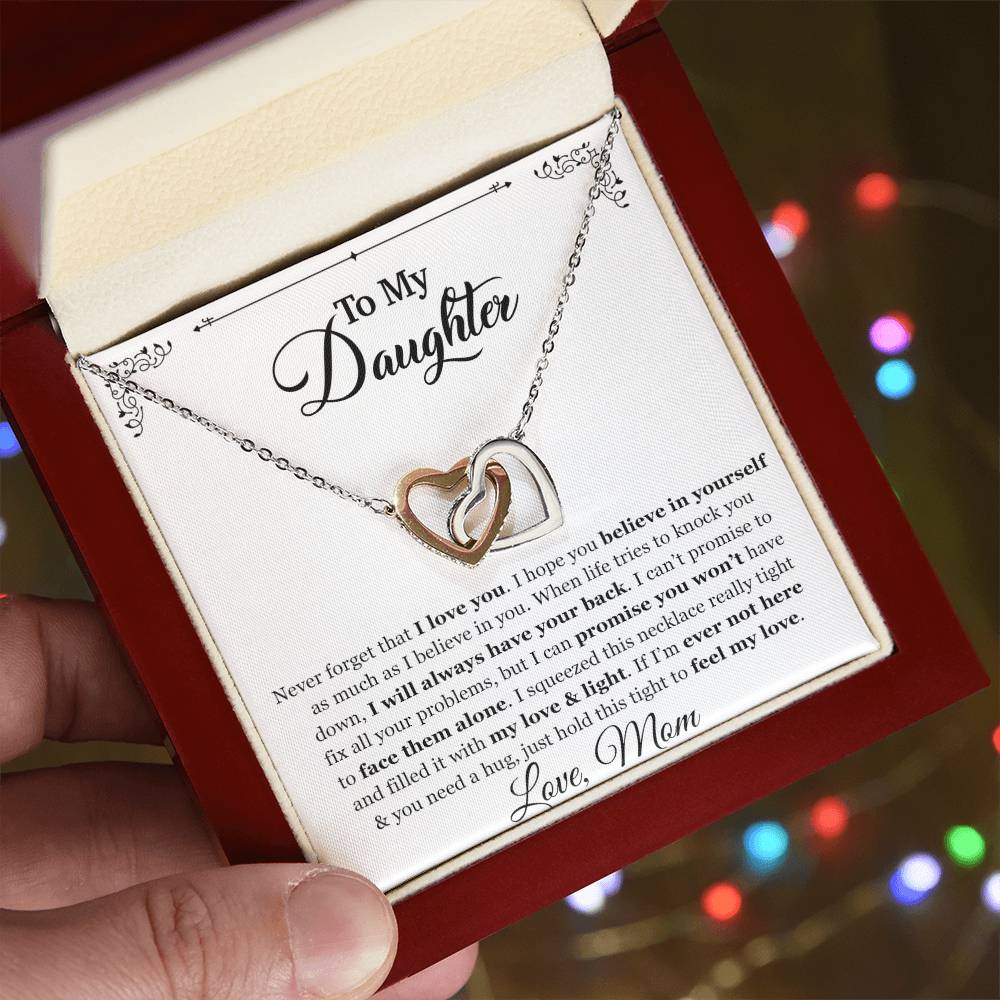 To My Daughter Necklace, Gift for Daughter from mom, Daughter Father Necklace