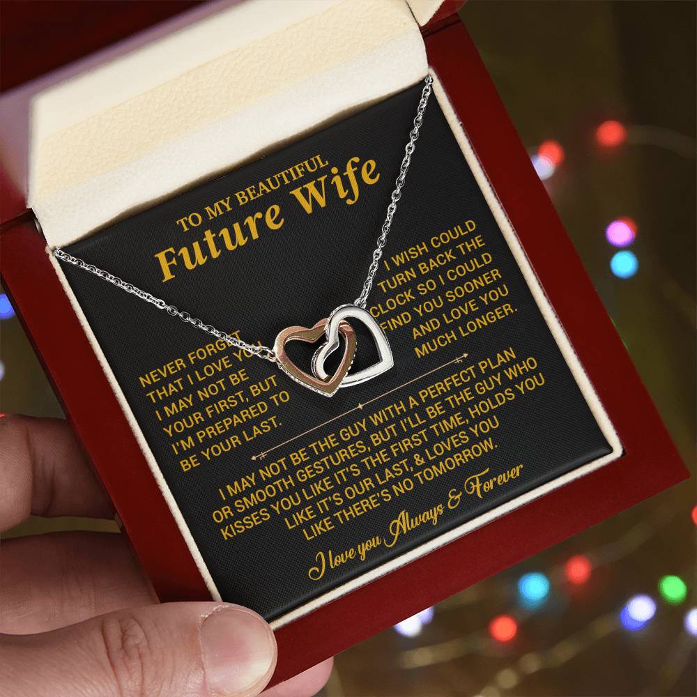 To My Beautiful Future Wife Necklace, Anniversary Birthday Christmas Gift for Her 26_6_Gold