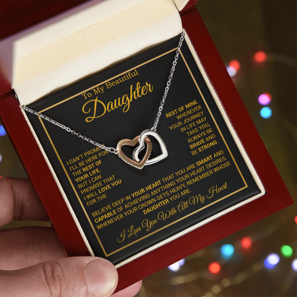 To My Daughter Necklace, Gift for Daughter from Dad And Mom Daughter Necklace