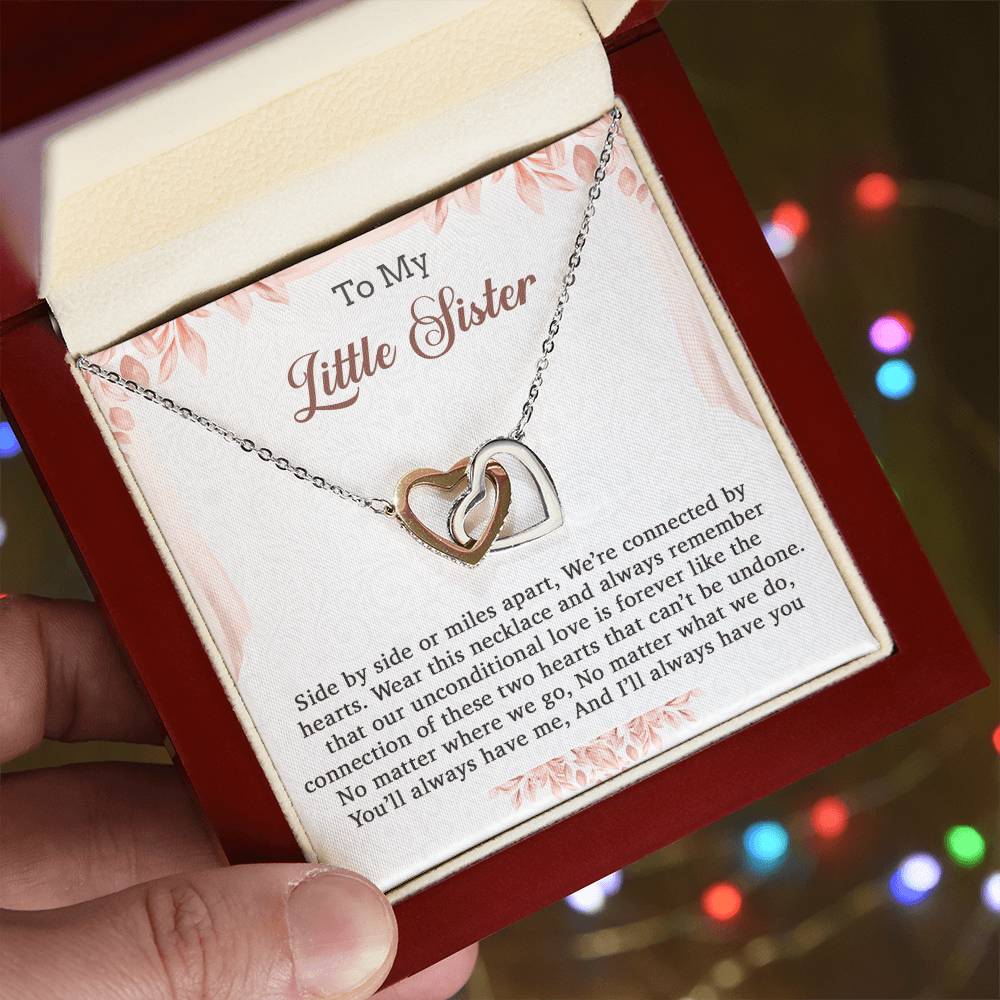 To My Little Sister Necklace, Little Sister Gift, Little Sister Necklace
