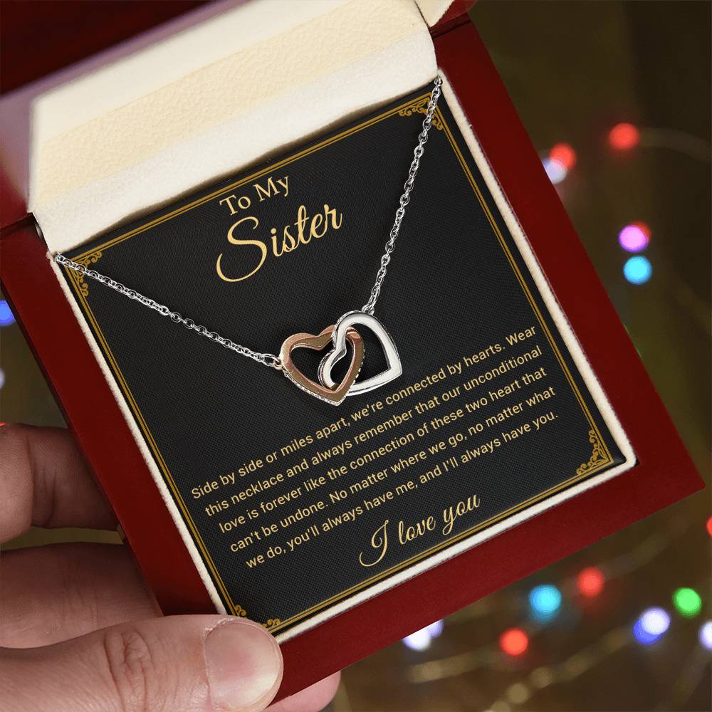 To My Sister Necklace, Brother to Sister, Birthday gift For Sister from Brother