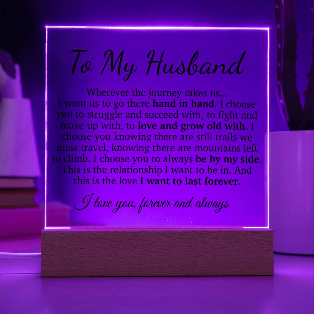 To My Husband Acrylic Plaque, Office Gift for Husband, Husband Work Gift, Husband Birthday Gift