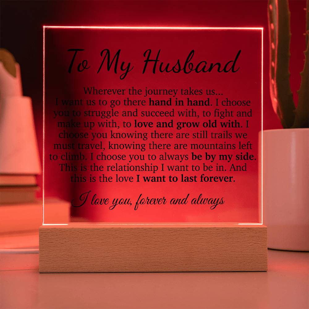 To My Husband Acrylic Plaque, Office Gift for Husband, Husband Work Gift, Husband Birthday Gift
