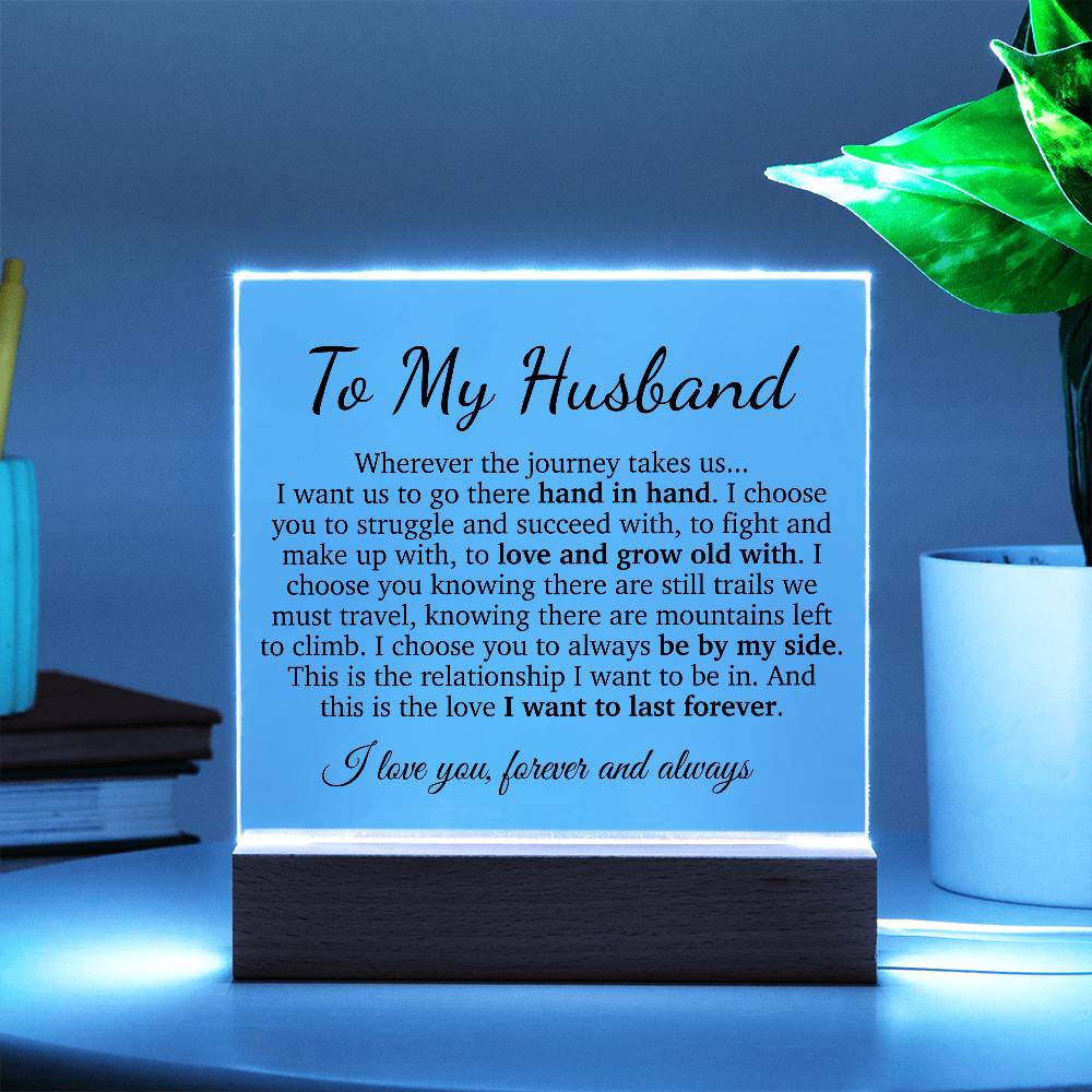 To My Husband Acrylic Plaque, Office Gift for Husband, Husband Work Gift, Husband Birthday Gift