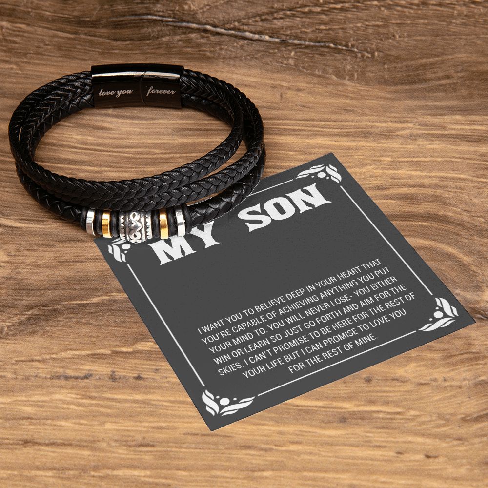 To My Son Bracelet, From Dad To Son, Birthday Gifts For Son, Holiday Gifts For Adult Son, Gifts To Sons From Mom