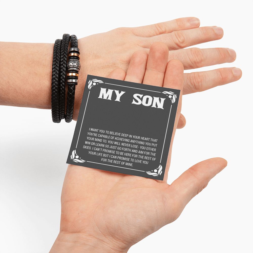 To My Son Bracelet, From Dad To Son, Birthday Gifts For Son, Holiday Gifts For Adult Son, Gifts To Sons From Mom