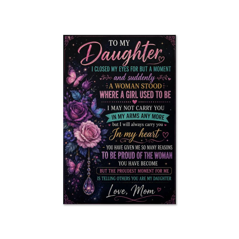 To My Dear Daughter A Moment Poster
