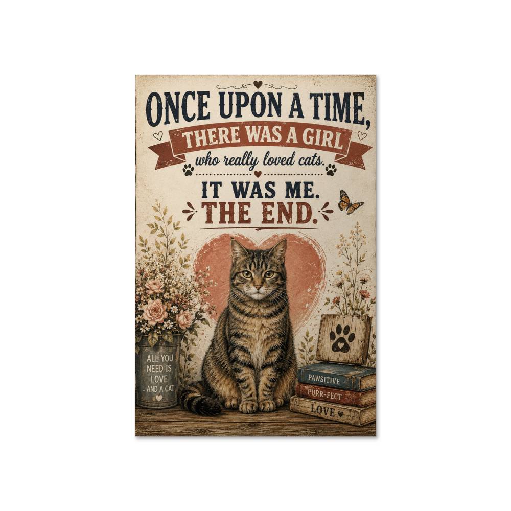 Once Upon A Time There Was A Girl Who Really Loved Cats It Was Me Poster