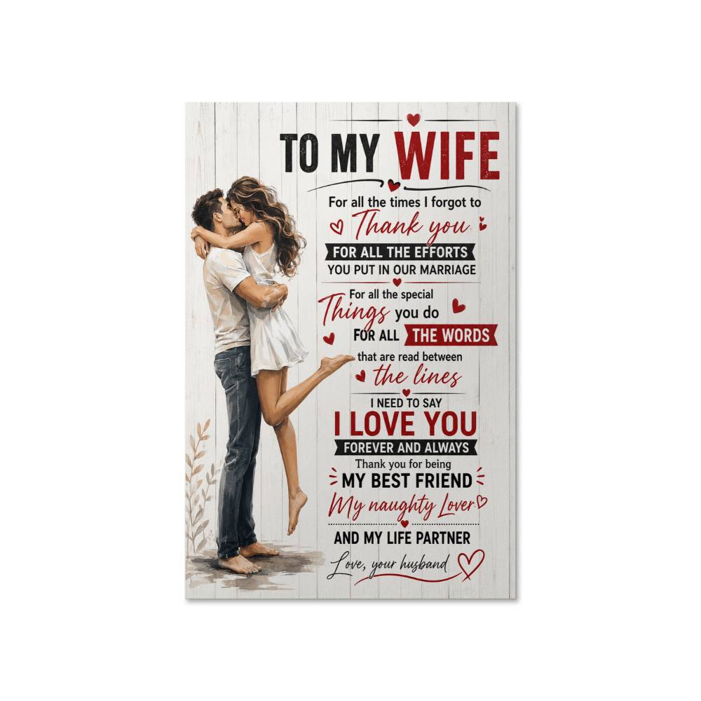 To My Wife For All The Times I Forgot To Thank You Poster
