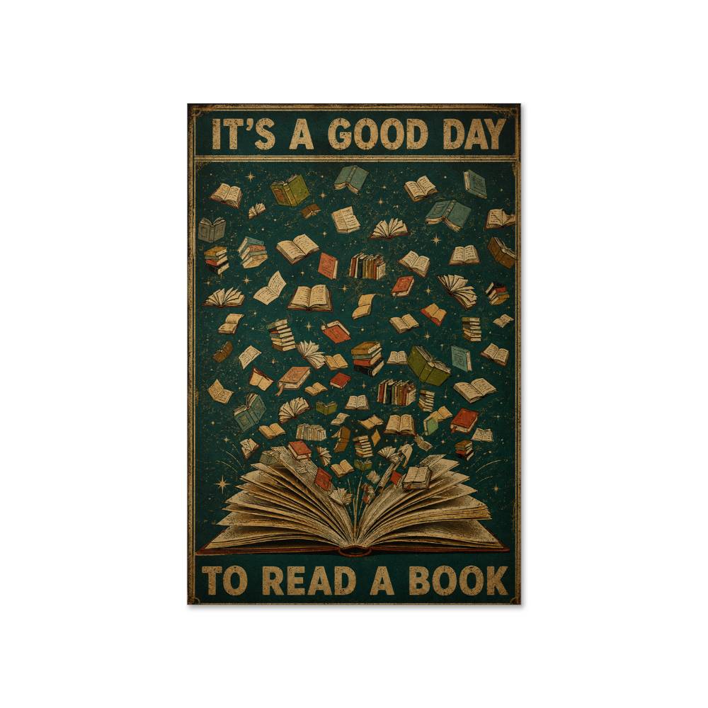 It's A Good Day To Read A Book Bookworm Poster