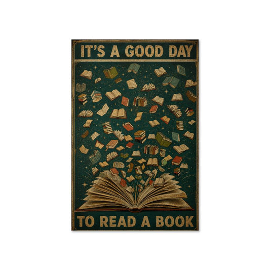 It's A Good Day To Read A Book Bookworm Poster
