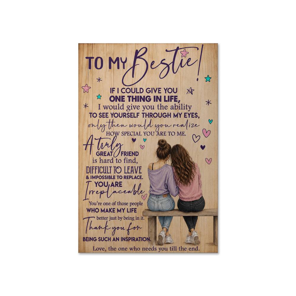 To My Bestie Gift Poster