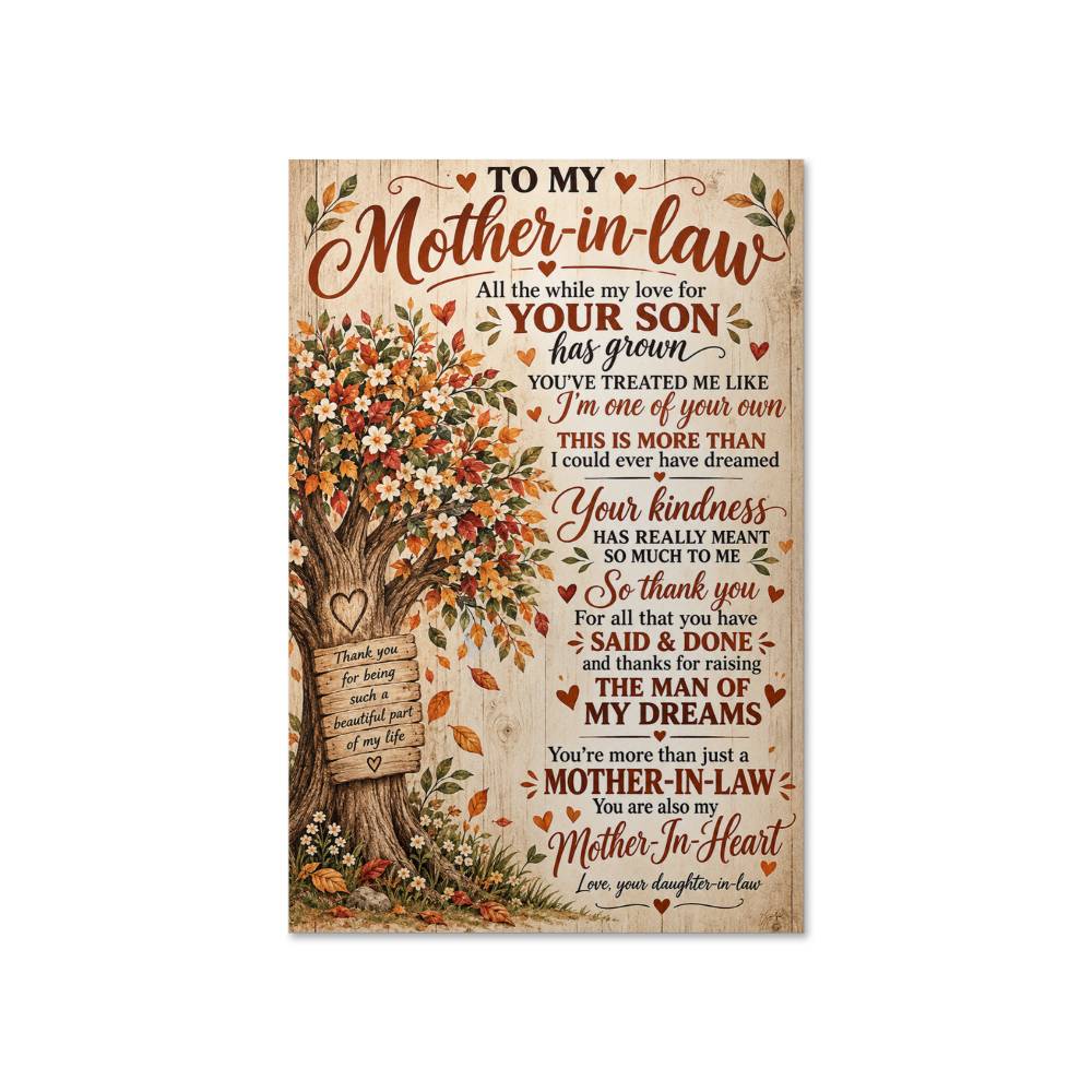 To My Mother-in-Law Poster