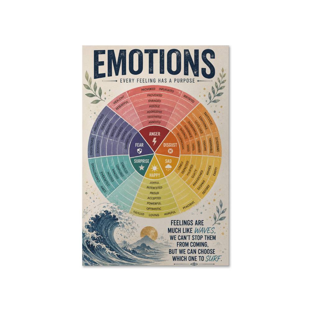 Emotions Every Feeling Has A Purpose Poster