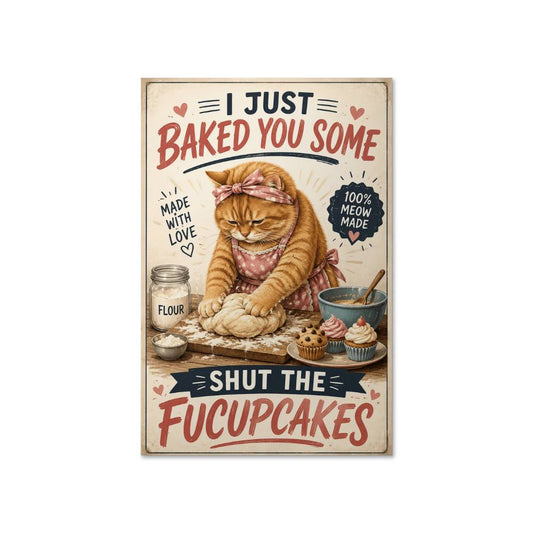 I Just Baked You Some Shut The Fucup Cakes Poster