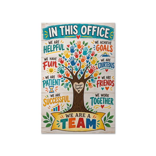 In This Office Motivational Teamwork Poster