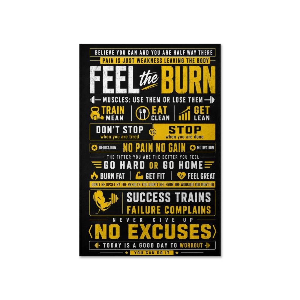 Fitness Believe You Can And You Are Halfway There Poster, Motivational Gym Wall Art, Workout Quote Print, Fitness Lover Gift