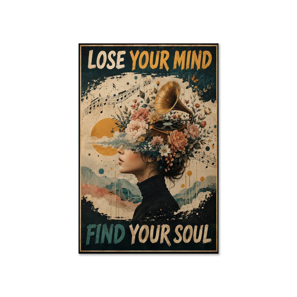 Lose Your Mind Find Your Soul Poster