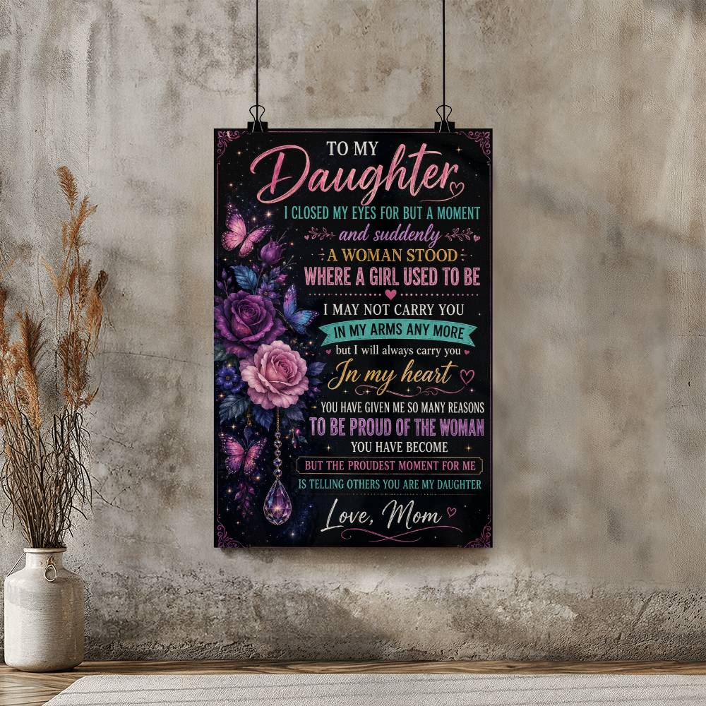 To My Dear Daughter A Moment Poster