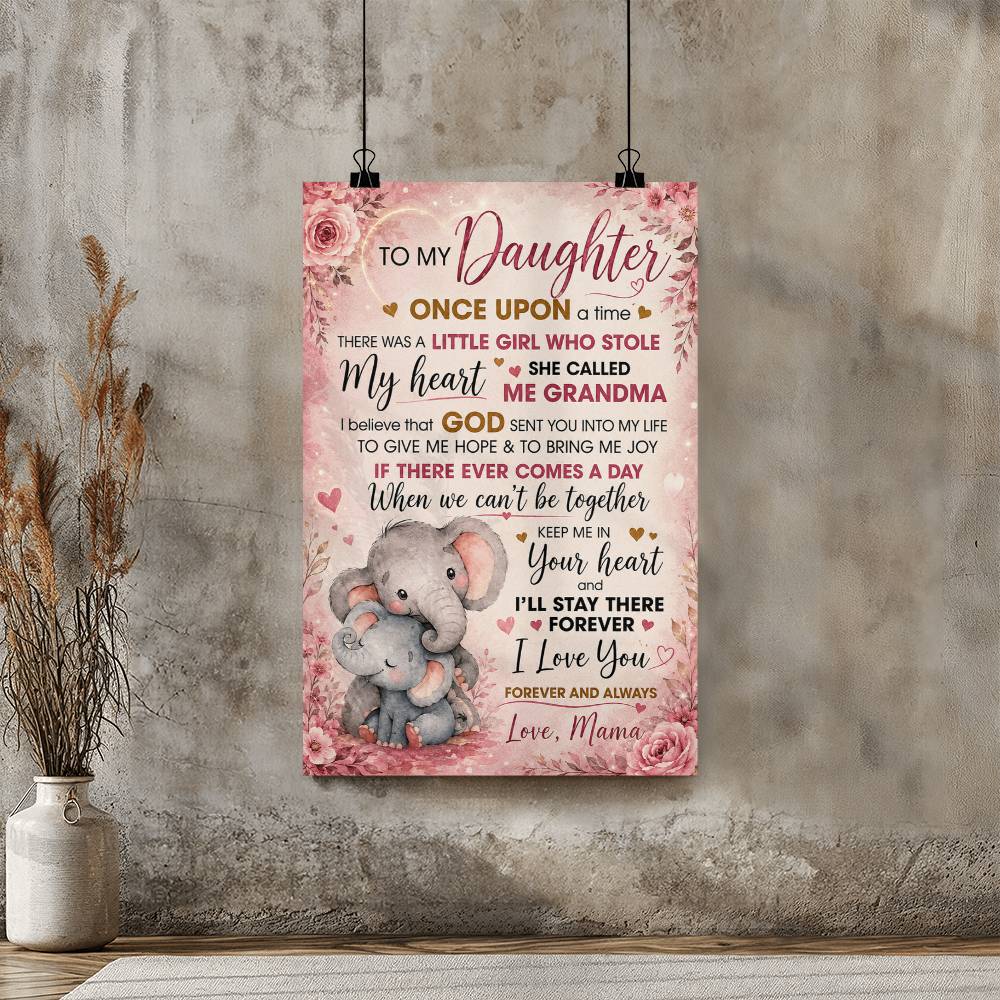 To My Daughter Once Upon A Time Poster