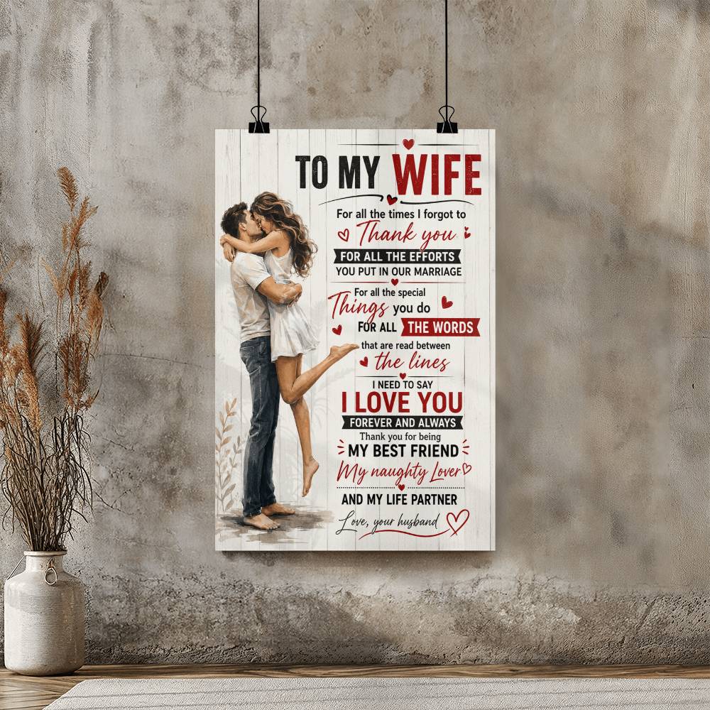 To My Wife For All The Times I Forgot To Thank You Poster
