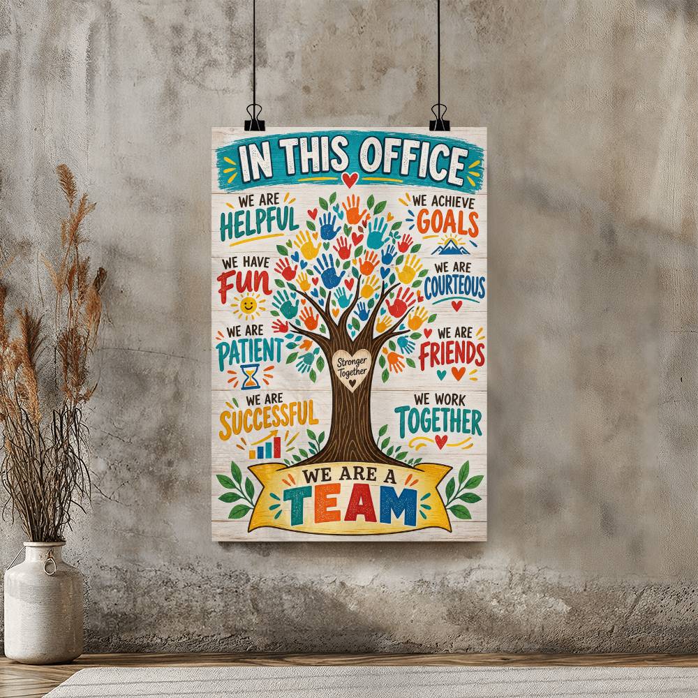 In This Office Motivational Teamwork Poster