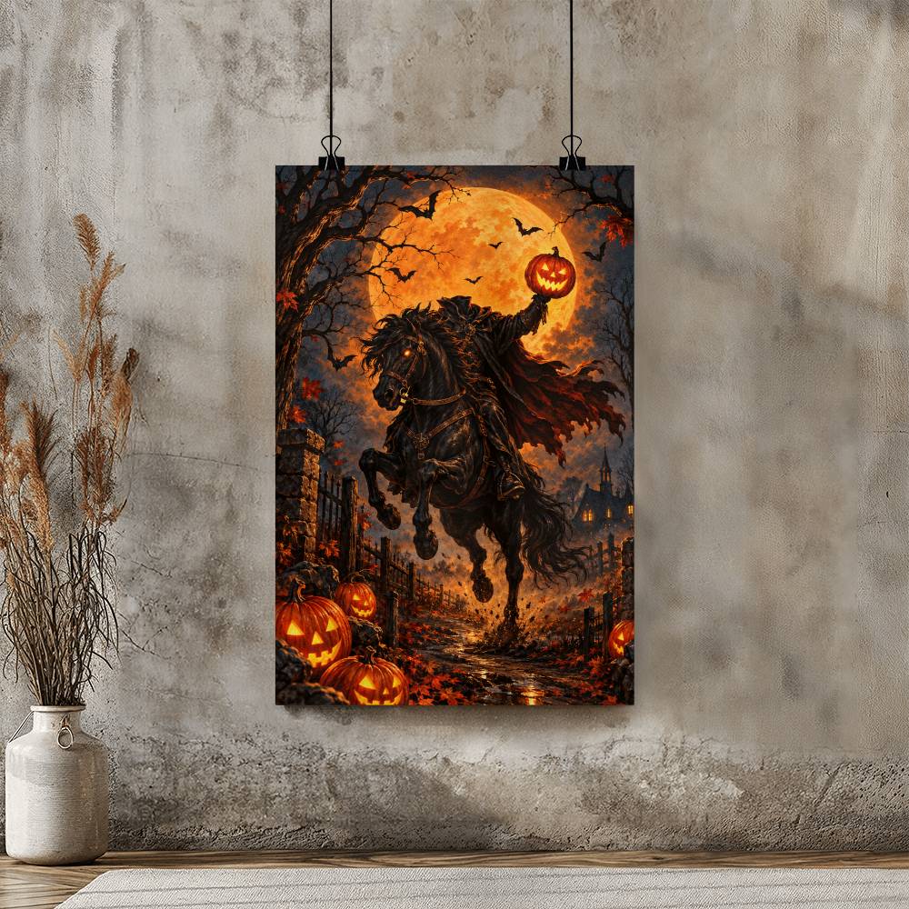 Sleepy Hollow Headless Horseman Poster Gift