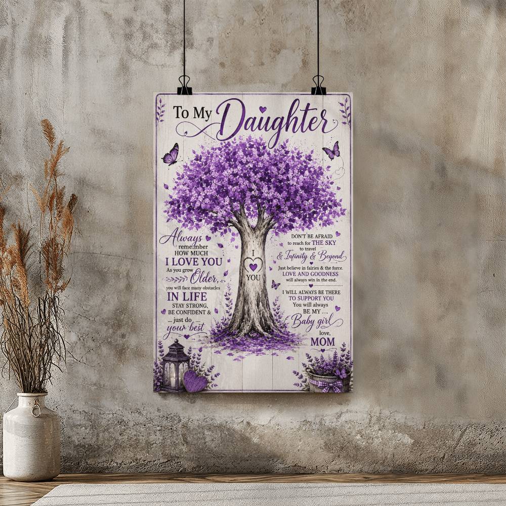 To My Daughter Poster From Mom