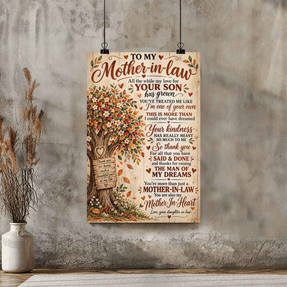 To My Mother-in-Law Poster