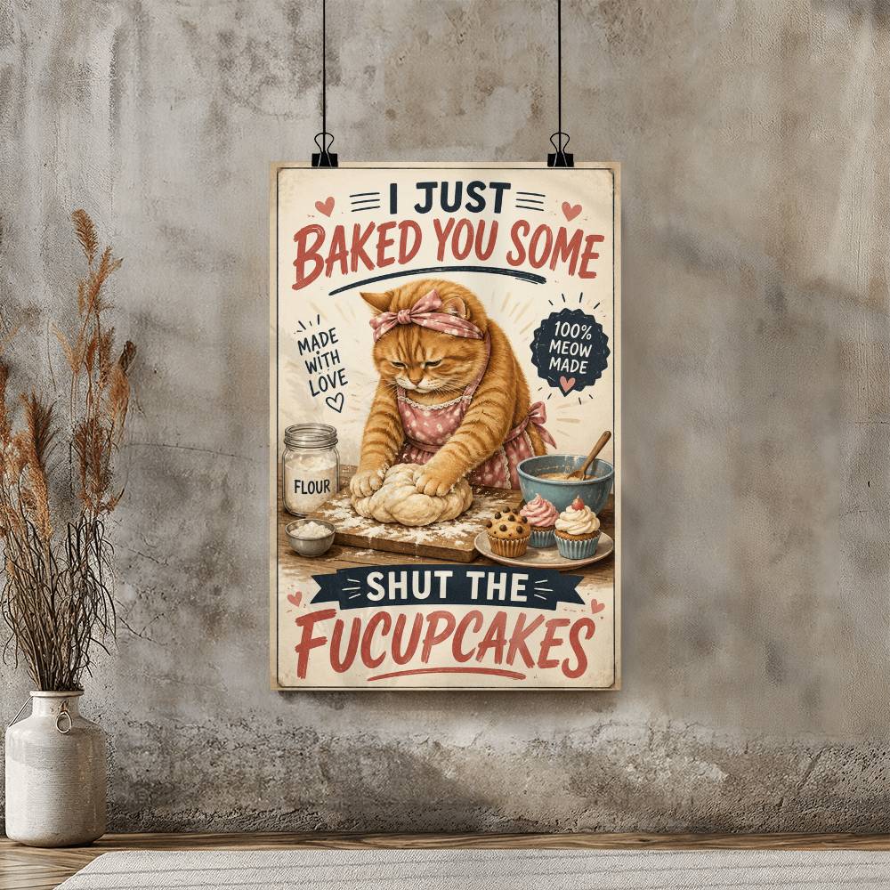 I Just Baked You Some Shut The Fucup Cakes Poster