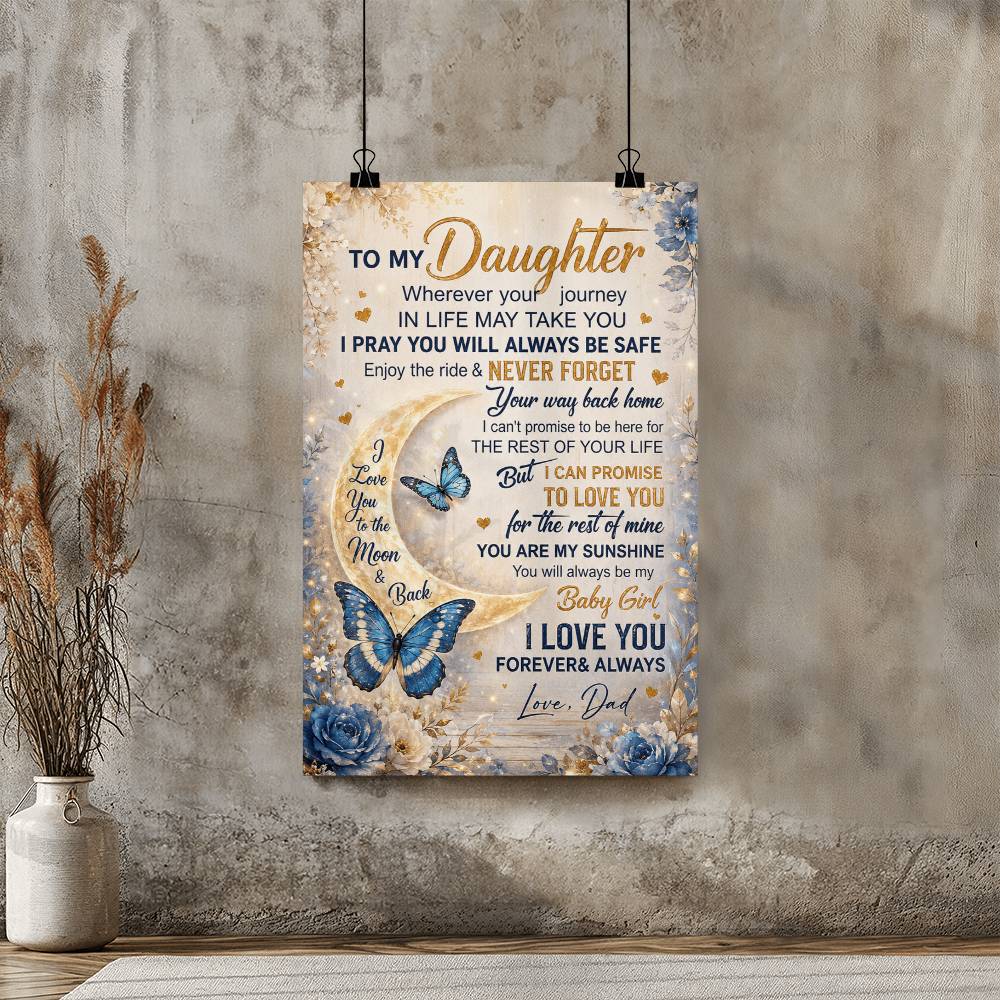 My Dear Daughter A Moment From Dad Poster