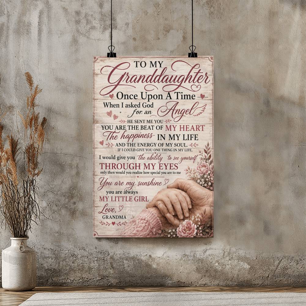 To My Granddaughter From Grandma Poster