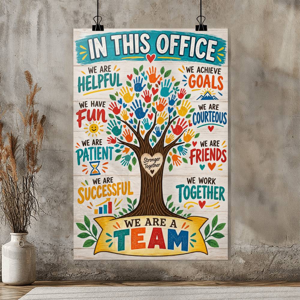 In This Office Motivational Teamwork Poster