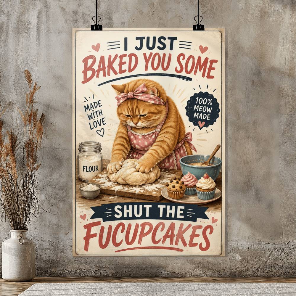 I Just Baked You Some Shut The Fucup Cakes Poster