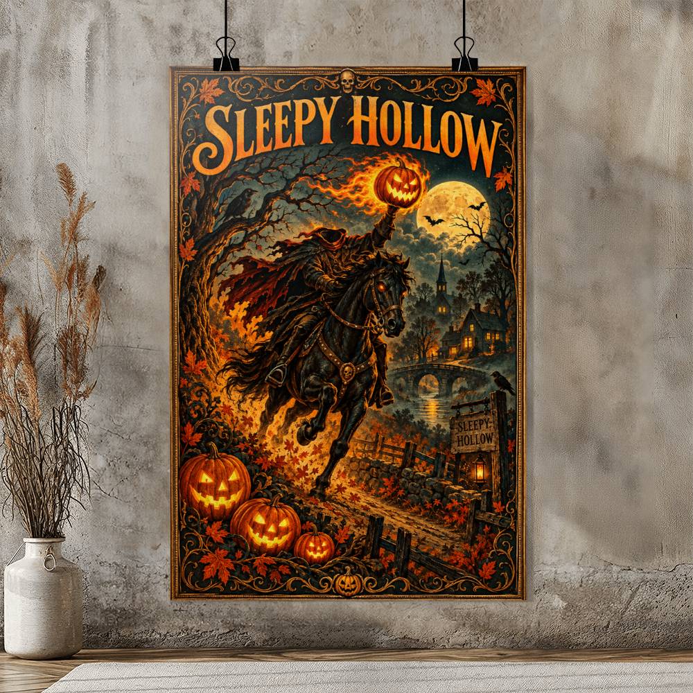 Sleepy Hollow Headless Horseman Poster