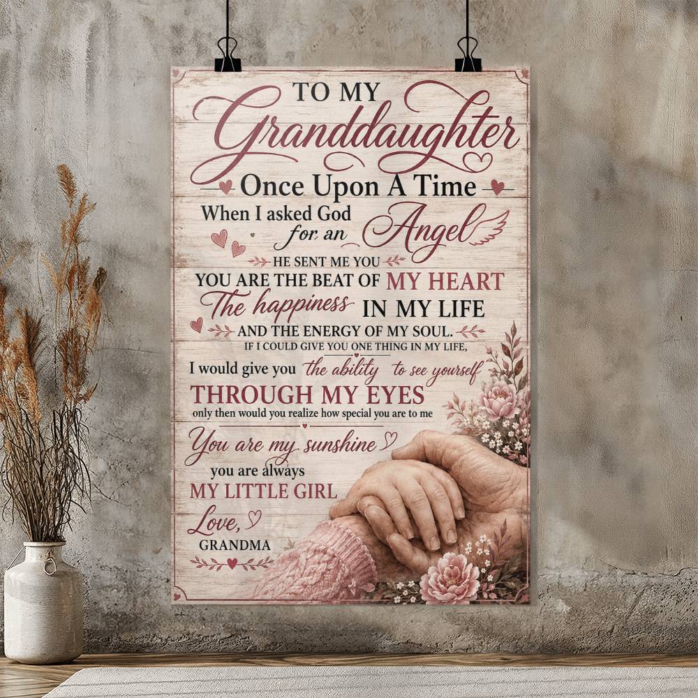To My Granddaughter From Grandma Poster