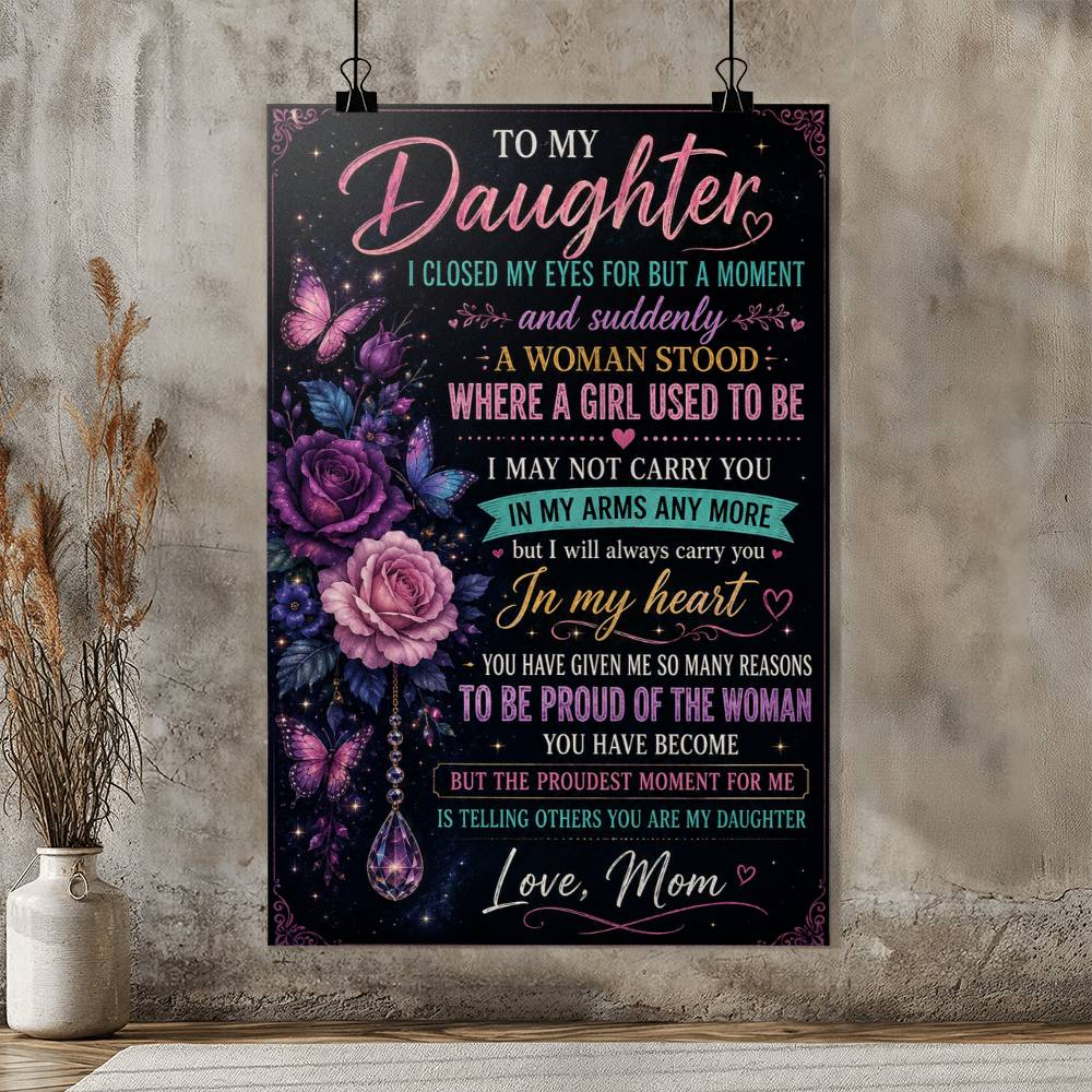 To My Dear Daughter A Moment Poster