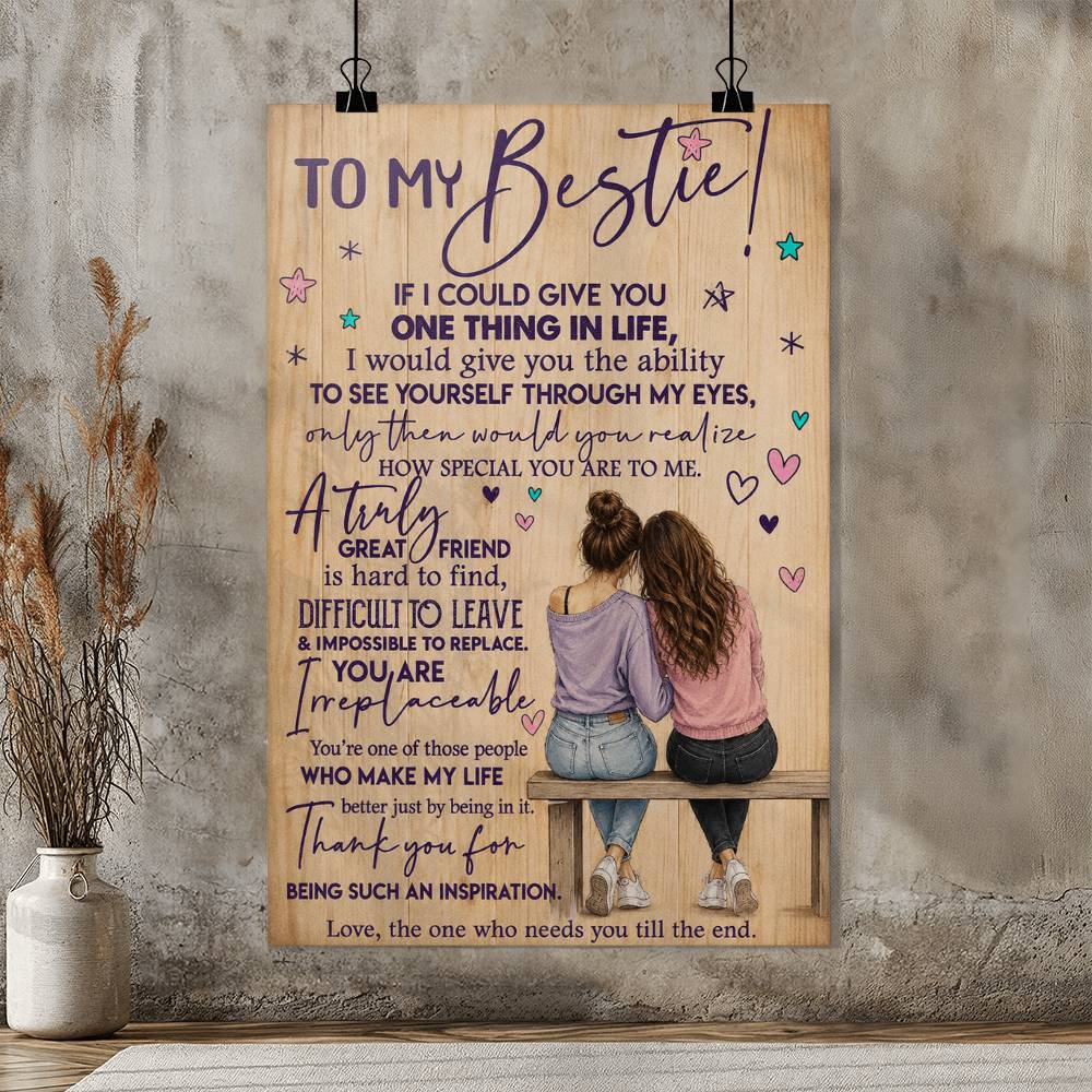 To My Bestie Gift Poster