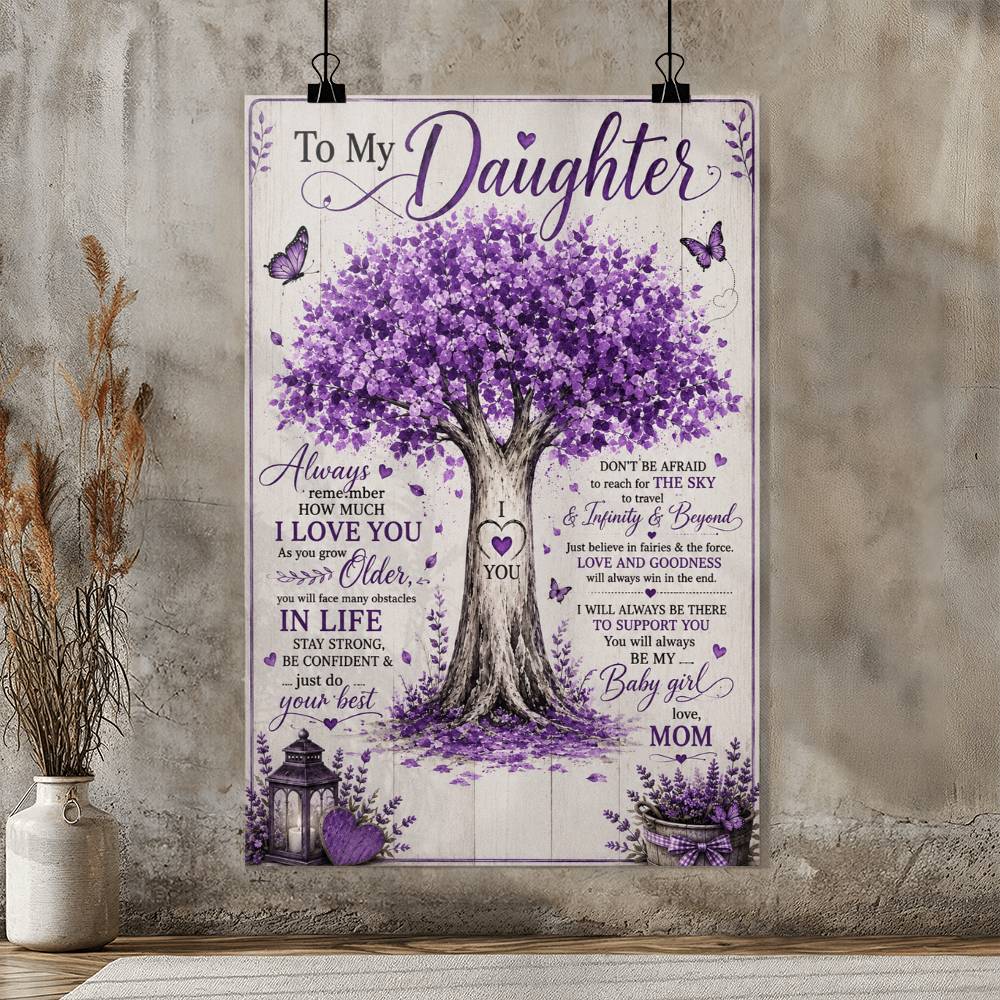 To My Daughter Poster From Mom