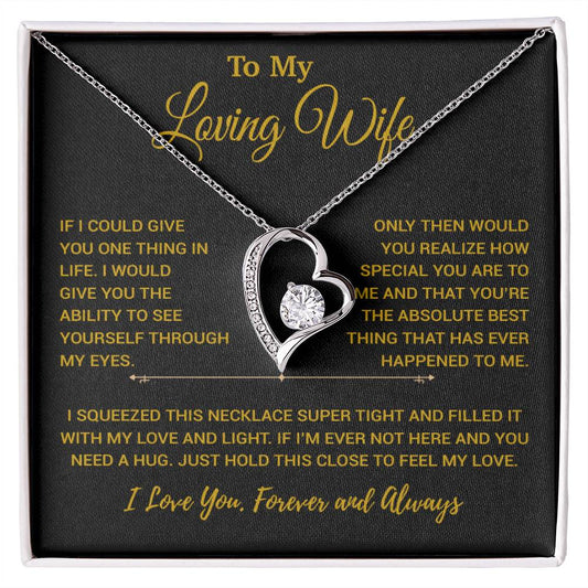 To My Loving Wife Necklace, Vanlentines Gifts For Women, Anniversary Gift For Wife