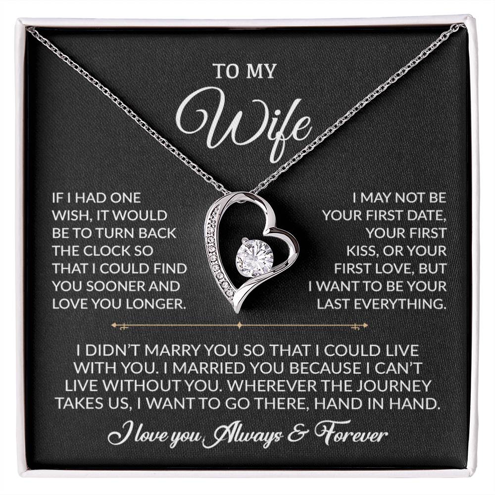 To My Wife Necklace, Gift For Wife, Anniversary Gift For Wife, Necklace For Wife