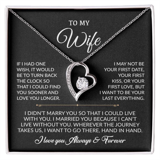 To My Wife Necklace, Gift For Wife, Anniversary Gift For Wife, Necklace For Wife