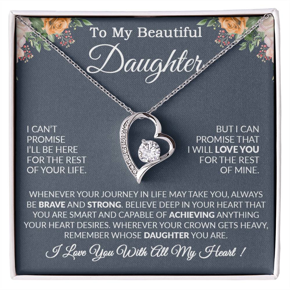 To My Daughter Necklace Gift From Dad, Daughter Gift, Father Daughter Necklace 14_9