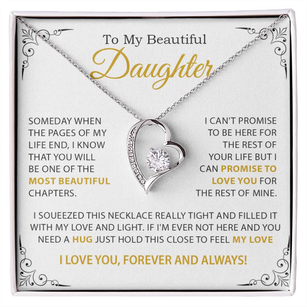 To My Daughter Necklace, Mother Daughter Gifts, Daughter Necklace, Dad Daughter Gift