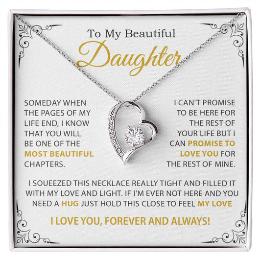 To My Daughter Necklace, Mother Daughter Gifts, Daughter Necklace, Dad Daughter Gift