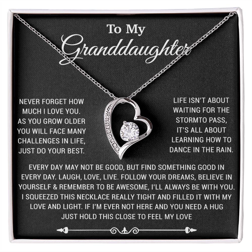 To My Granddaughter Necklace, Birthday Gift For Granddaughter, Birthday Gifts 6_10