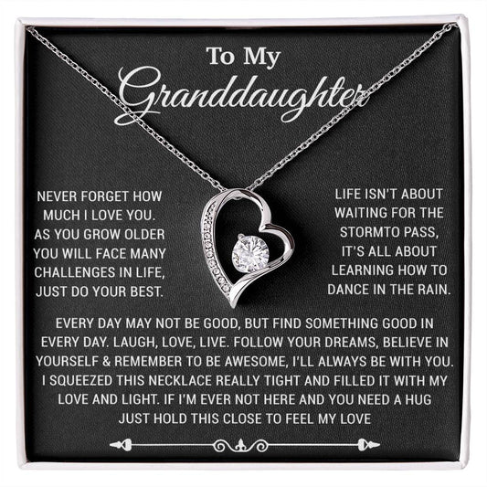 To My Granddaughter Necklace, Birthday Gift For Granddaughter, Birthday Gifts 6_10
